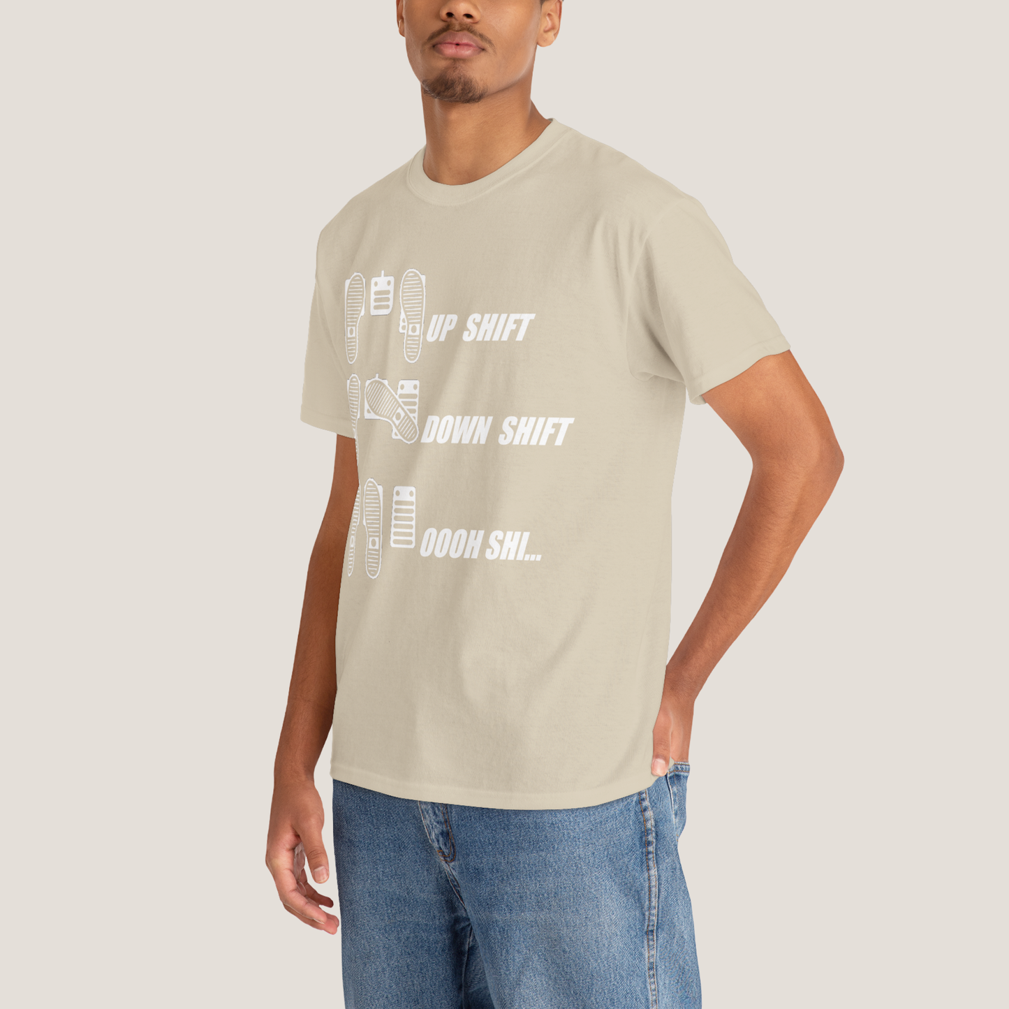 Up Shift, Down Shift, Oooh Shi!” Funny Car Guy T‑Shirt – Gift for Mechanics & Gearheads