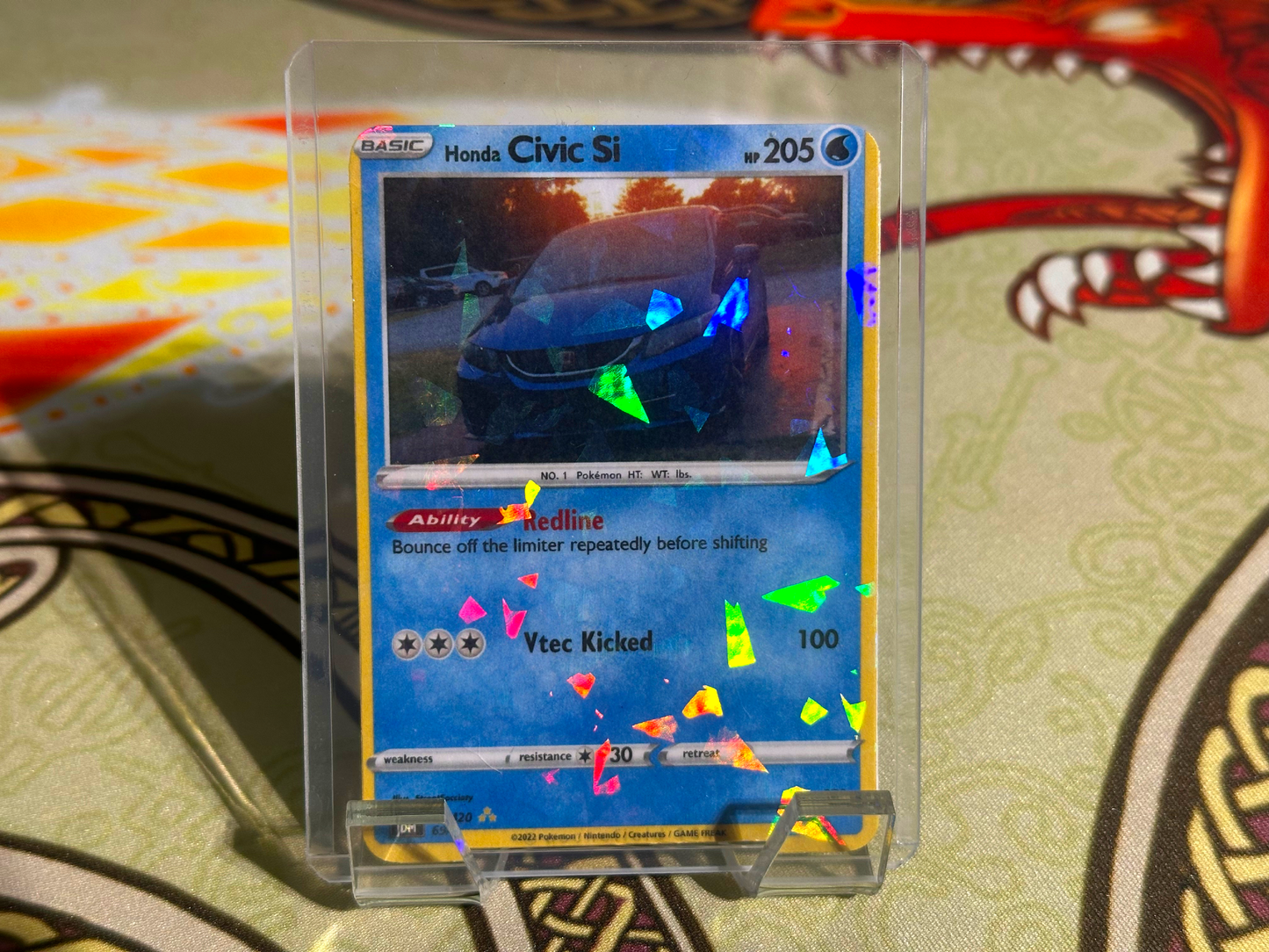 Custom Pokémon Card – Personalized Collectible Trading Card - Holo Style
