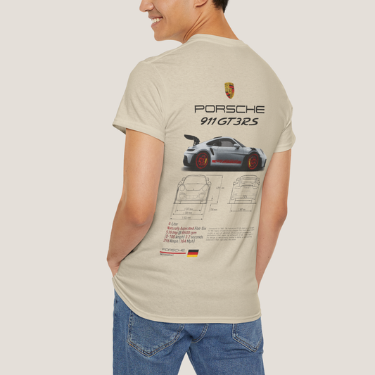 Porsche 911 GT3 RS Tee – Premium Cotton, Track Streetwear