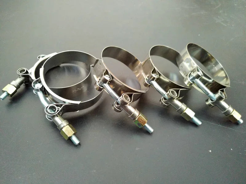 Silicone Intercooler Hose Clamps Stainless Steel T‑Bolt Clamps (2" - 3.15")