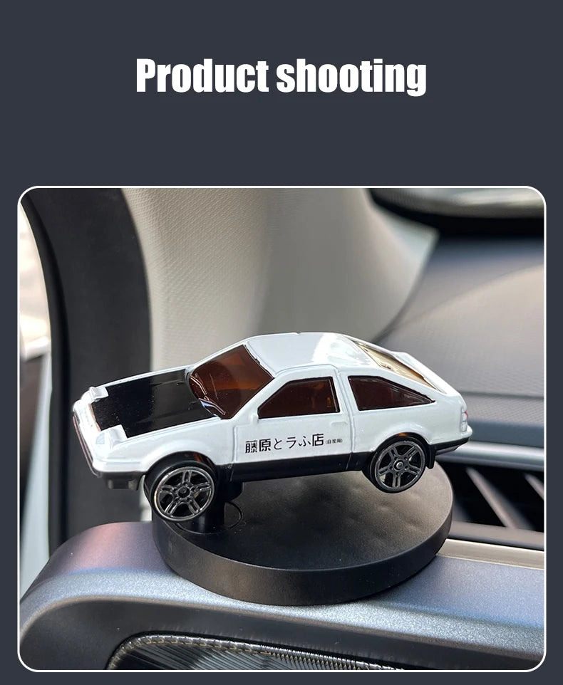 Dash Drifters Car Accessory – Dynamic Swinging Racer Model, Rotating Sport Car Ornament for Car Interior Gift