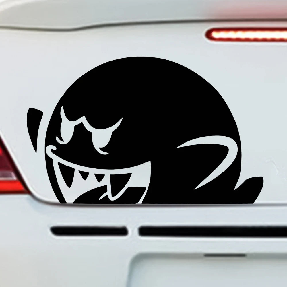 Cute Anime Boo Ghost Peeker Car Decal – Waterproof Vinyl JDM/ERUO Sticker