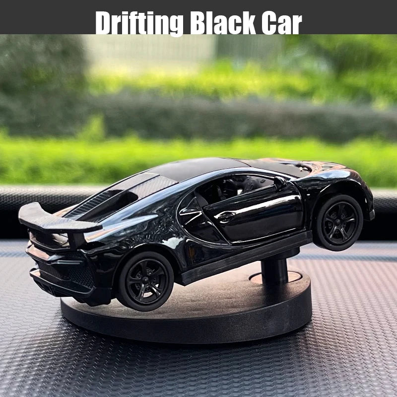 Dash Drifters Car Accessory – Dynamic Swinging Racer Model, Rotating Sport Car Ornament for Car Interior Gift