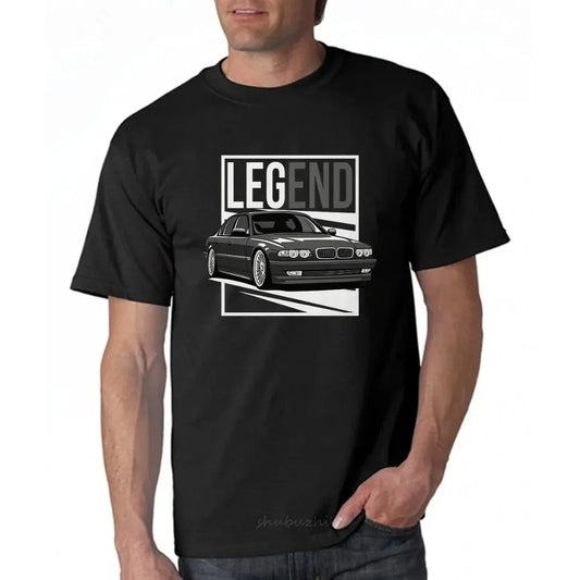BMW E38 Legend T‑Shirt – Cotton, Unisex Euro Streetwear