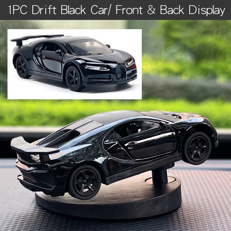 Dash Drifters Car Accessory – Dynamic Swinging Racer Model, Rotating Sport Car Ornament for Car Interior Gift