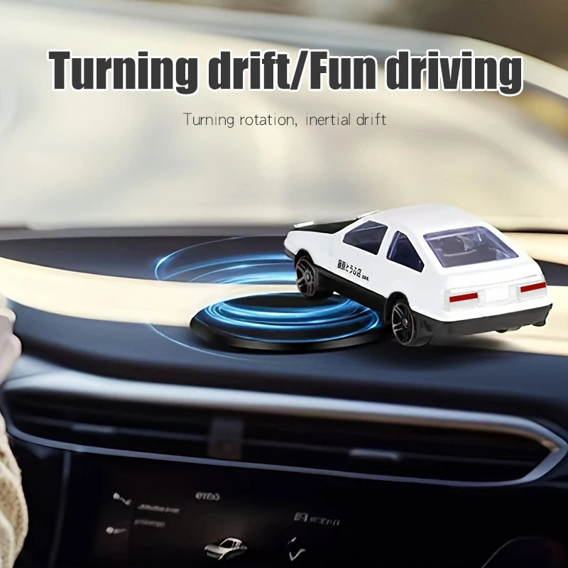 Dash Drifters Car Accessory – Dynamic Swinging Racer Model, Rotating Sport Car Ornament for Car Interior Gift