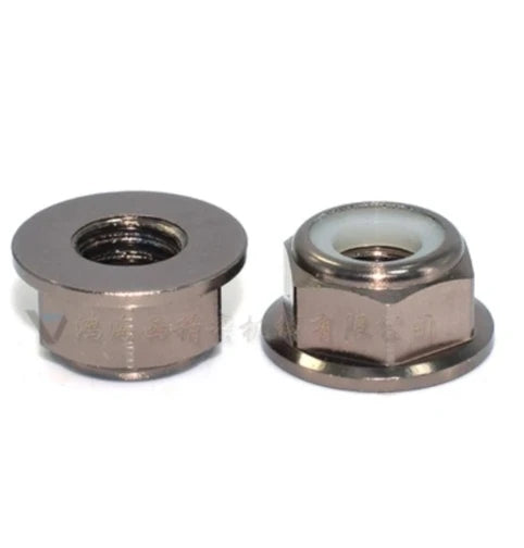 Anodized Aluminum Flange Nylon Lock Nut Kit (M2–M8) – 2, 5, or 10‑Pack, Multi‑Color
