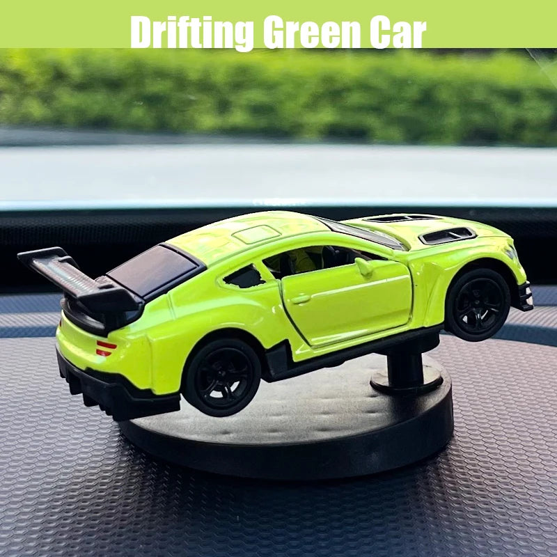 Dash Drifters Car Accessory – Dynamic Swinging Racer Model, Rotating Sport Car Ornament for Car Interior Gift