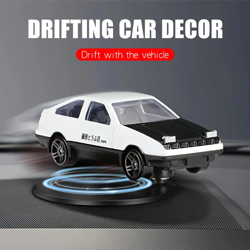 Dash Drifters Car Accessory – Dynamic Swinging Racer Model, Rotating Sport Car Ornament for Car Interior Gift