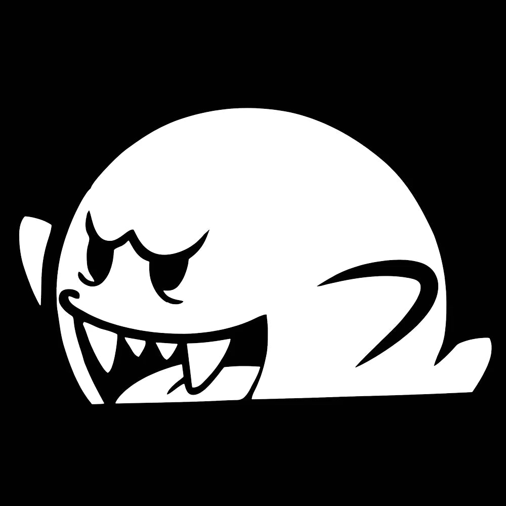 Cute Anime Boo Ghost Peeker Car Decal – Waterproof Vinyl JDM/ERUO Sticker