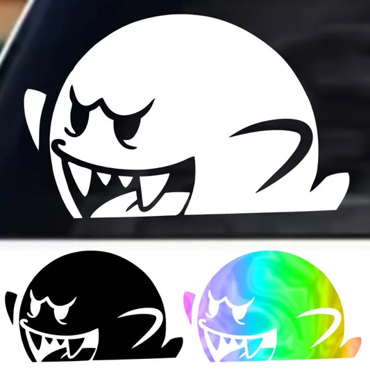 Cute Anime Boo Ghost Peeker Car Decal – Waterproof Vinyl JDM/ERUO Sticker