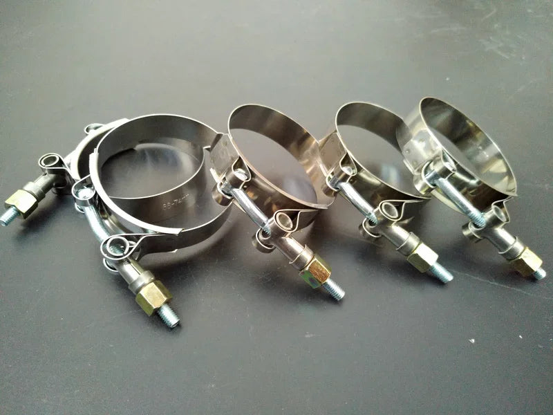 Silicone Intercooler Hose Clamps Stainless Steel T‑Bolt Clamps (2" - 3.15")